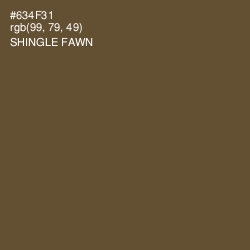 #634F31 - Shingle Fawn Color Image